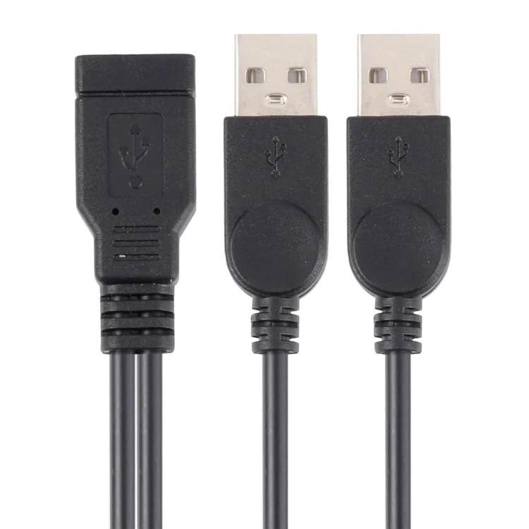 PC8729_2.webp USB Female to 2 USB Male Cable, Length: About 30cm - Image 3