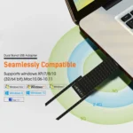 EDUP EP-AC1625 600Mbps 2.4G / 5.8GHz Dual Band Wireless 11AC USB 2.0 Adapter Network Card with 2 Antennas for Laptop / PC - Image 10