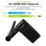 EDUP EP-AC1635 600Mbps Dual Band Wireless 11AC USB Ethernet Adapter 2dBi Antenna for Laptop / PC - Image 8