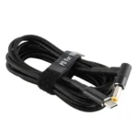 PD 100W 5.5 x 2.5mm Male Elbow to USB-C / Type-C Male Nylon Weave Power Charge Cable, Cable Length: 1.7m - Image 4