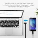 PD 100W 5.5 x 2.5mm Male Elbow to USB-C / Type-C Male Nylon Weave Power Charge Cable, Cable Length: 1.7m - Image 6