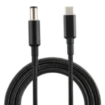 PD 100W 7.4 x 0.6mm Male to USB-C / Type-C Male Nylon Weave Power Charge Cable for HP, Cable Length: 1.7m
