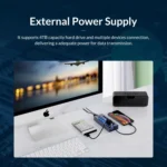 ORICO AT2U3-13AB-GY-BP 13 Ports USB 3.0 HUB with Individual Switches & Blue LED Indicator, US Plug - Image 7