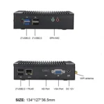 K620D Windows (Not Include XP) & Linux Mini PC, Intel Celeron N2840 Dual Core 4 Threads, up to 2.0GHz, 2GB RAM + 32GB SSD - Image 3
