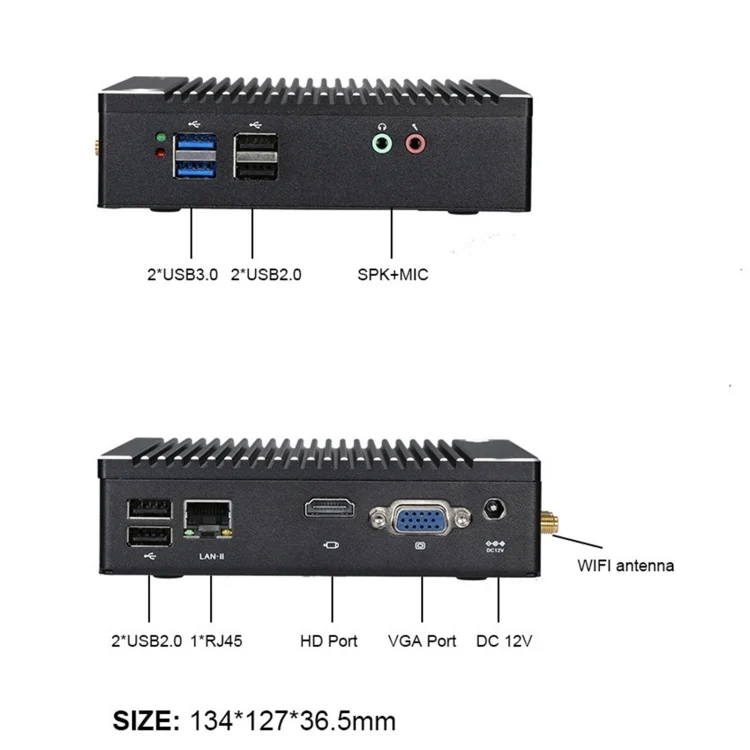 PC9089_2.webp K620D Windows (Not Include XP) & Linux Mini PC, Intel Celeron N2840 Dual Core 4 Threads, up to 2.0GHz, 4GB RAM + 64GB SSD - Image 3