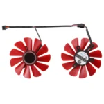FDC10U12S9-C 0.45amp 4 Pin Graphics Video Card Cooling Fans for XFX RX 560D RX 570 RX 580 RX Vega, Diameter: 85mm, Pairs - Image 2