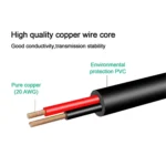 3A USB to 5.5 x 2.1mm DC Power Plug Cable, Length: 1m - Image 5