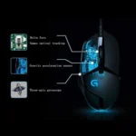 Logitech G402 USB Interface 8-keys 4000DPI Five-speed Adjustable High-speed Tracking Wired Optical Gaming Mouse, Length: 2m - Image 5