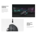Logitech MX ERGO 440DPI Bluetooth + Unifying Dual-mode Wireless Trackball Optical Mouse - Image 13