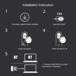 Logitech MX ERGO 440DPI Bluetooth + Unifying Dual-mode Wireless Trackball Optical Mouse - Image 14