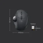 Logitech MX ERGO 440DPI Bluetooth + Unifying Dual-mode Wireless Trackball Optical Mouse - Image 5
