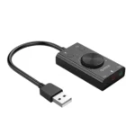 ORICO SC2 Multi-function USB External Driver-free Sound Card with 2 x Headset Ports & 1 x Microphone Port & Volume Adjustment - Image 2
