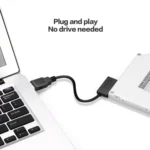 Professional USB 2.0 to 7+6Pin Slimline SATA Cable Adapter Indicator - Image 6