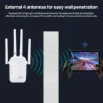 SM-010 Four-antenna 300M Repeater WiFi Wireless Router - Image 5