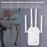 SM-010 Four-antenna 300M Repeater WiFi Wireless Router - Image 7