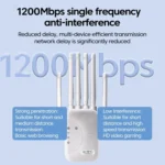 SM-011 Six-antenna 1200M Repeater WiFi Wireless Router - Image 5