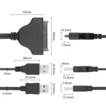 USB 3.0 to SATA 3G USB Easy Drive Cable, Cable Length: 15cm - Image 5