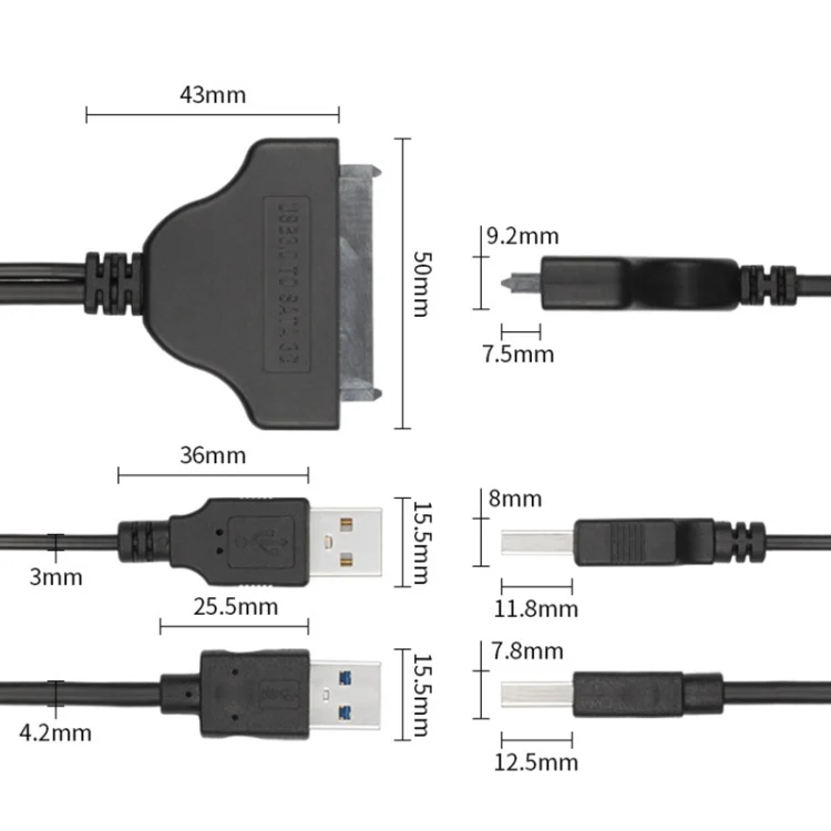 PC9743_4.webp USB 3.0 to SATA 3G USB Easy Drive Cable, Cable Length: 15cm - Image 5