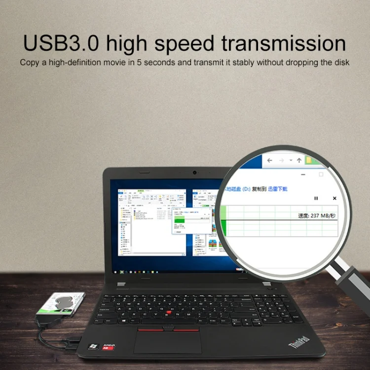 PC9743_5.webp USB 3.0 to SATA 3G USB Easy Drive Cable, Cable Length: 15cm - Image 6
