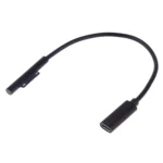 USB-C / Type-C Female to 6 Pin Male Laptop PD Fast Charging Cable for Microsoft Surface Pro 9 / 8 / 7 / 6 / 5 / 4 / 3, Cable Length: 0.2m