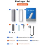 ORICO AXM2-G2-GY-BP M.2 NVMe SSD Enclosure with Silicone Protective Case & Type-C Cable - Image 12