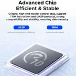 ORICO AXM2-G2-GY-BP M.2 NVMe SSD Enclosure with Silicone Protective Case & Type-C Cable - Image 9