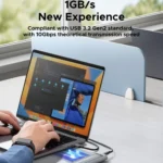 ORICO AXM2-G2-V1-GY-BP M.2 NVMe SSD Enclosure with Silicone Protective Case & Type-C+USB Cable - Image 4