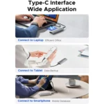 ORICO AXM2-G2-V1-GY-BP M.2 NVMe SSD Enclosure with Silicone Protective Case & Type-C+USB Cable - Image 6