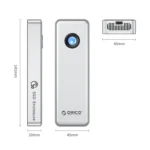 ORICO OUM2-G20-GY-BP 20Gbps M.2 SSD Enclosure with Type-C+USB Cable - Image 2