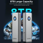 ORICO OUM2-G20-GY-BP 20Gbps M.2 SSD Enclosure with Type-C+USB Cable - Image 9