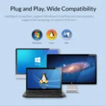 ORICO DD25 C3 2.5 inch Type-C to Type-C and USB Mechanical SSD Enclosure, Supported Capacity: 6TB - Image 7