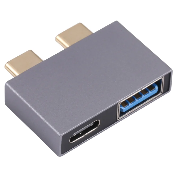 PC9832_2.webp USB Female + USB-C / Type-C Female to 2 x USB-C / Type-C Male Adapter - Image 3