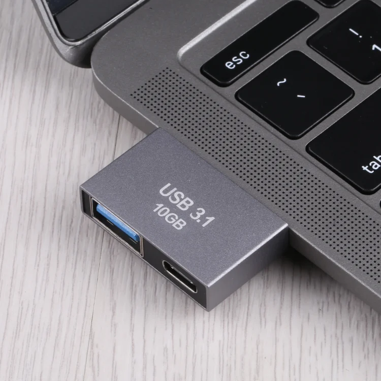 PC9832_4.webp USB Female + USB-C / Type-C Female to 2 x USB-C / Type-C Male Adapter - Image 5