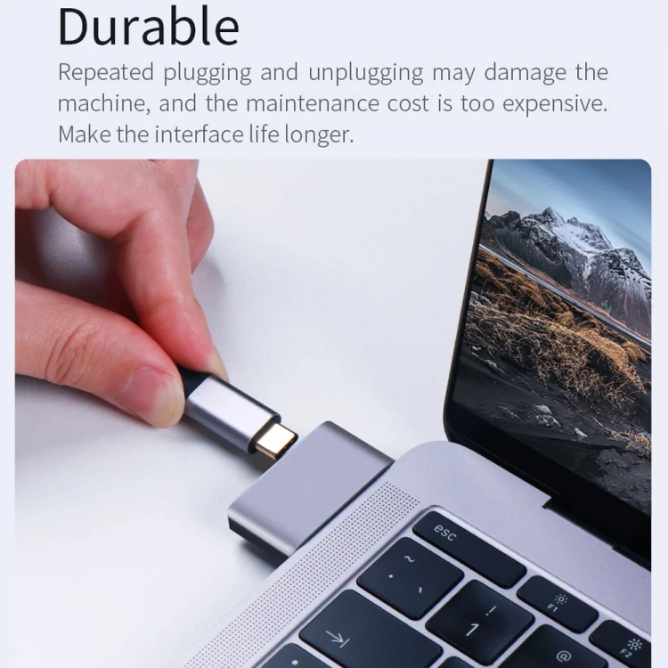 PC9832_5.webp USB Female + USB-C / Type-C Female to 2 x USB-C / Type-C Male Adapter - Image 6