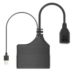 Female RJ45 3 in 1 100M Network Splitter Cable Ethernet Network Coupler - Image 3