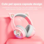 B5 Cat Ear Design USB-C / Type-C RGB Wireless Bluetooth HiFi Headset - Image 3