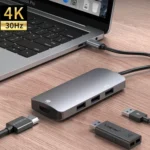 UC912 4 in 1 4K 30Hz USB 3.0 + 2 x USB 2.0 to USB-C / Type-C Multifunctional HUB Adapter - Image 4