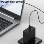 PD65W USB-C / Type-C Elbow to 5.5 x 2.5mm Laptop Power Charging Cable 1.5m - Image 6