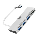 Rocketek For iMac USB3.0 x 3 + SD / TF Multi-function HUB Expansion Dock - Image 2