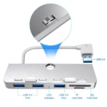 Rocketek For iMac USB3.0 x 3 + SD / TF Multi-function HUB Expansion Dock - Image 3