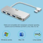 Rocketek For iMac USB3.0 x 3 + SD / TF Multi-function HUB Expansion Dock - Image 7