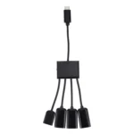 Portable 4 in 1 USB-C / Type-C to 3 Ports USB 2.0 OTG HUB Cable with Micro USB Power Supply - Image 4