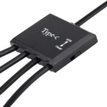 Portable 4 in 1 USB-C / Type-C to 3 Ports USB 2.0 OTG HUB Cable with Micro USB Power Supply - Image 5