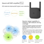 Original Xiaomi Mi WiFi Amplifier Pro 300Mbps WiFi Smart Extender Router with 2x2 External Antennas, US Plug - Image 3