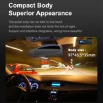 U06 2K Ultra HD Night Vision WiFi Car Driving Recorder Support Mobile APP - Image 10