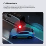 U02 2K Ultra HD Night Vision Car Front and Inner WiFi Driving Recorder - Image 11