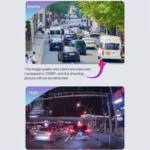 U02 2K Ultra HD Night Vision Car Front and Inner WiFi Driving Recorder - Image 5