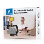 PULUZ U/C Shape Portable Handheld DV Bracket Stabilizer + Video Shotgun Microphone Kit with Cold Shoe Tripod Head  for All SLR Cameras and Home DV Camera - Image 9