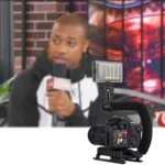 PULUZ U/C Shape Portable Handheld DV Bracket Stabilizer + LED Studio Light Kit with Cold Shoe Tripod Head for All SLR Cameras and Home DV Camera - Image 11