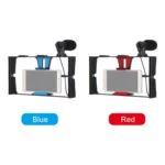 PULUZ 2 in 1 Live Broadcast Smartphone Video Rig + Microphone Kits for iPhone, Galaxy, Huawei, Xiaomi, HTC, LG, Google, and Other Smartphones - Image 11